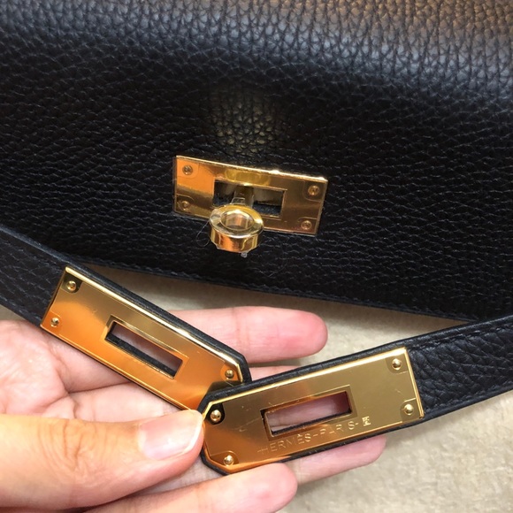 Hermes Togo Kelly Retourne 25 Black - Picture 6 of 13